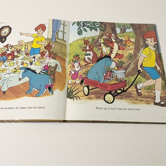 Vintage 1978 Walt Disney's Pooh's Schoolhouse Golden Press Hardcover - Picture 14 of 16